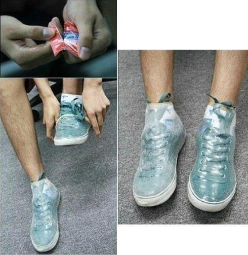 נא להגן על נעליים חדשות.